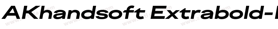 AKhandsoft Extrabold字体转换